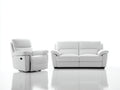 Ensemble de canapés-Cuir synthétique-168x90x92 cm-Blanc-Style moderne