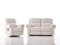 Ensemble de canapés-Cuir synthétique-180x95x98 cm-Blanc-Style moderne