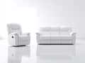 Ensemble de canapés-Cuir synthétique-220x90x95 cm-Blanc-Style contemporain