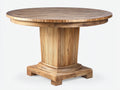 Table de jardin - Bois - 135 x 135 x 76 cm - Brun naturel - Style classique